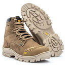 Bota 2190 Creme Nobuck Bico PVC