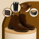 Kit Bota Masculina Texana