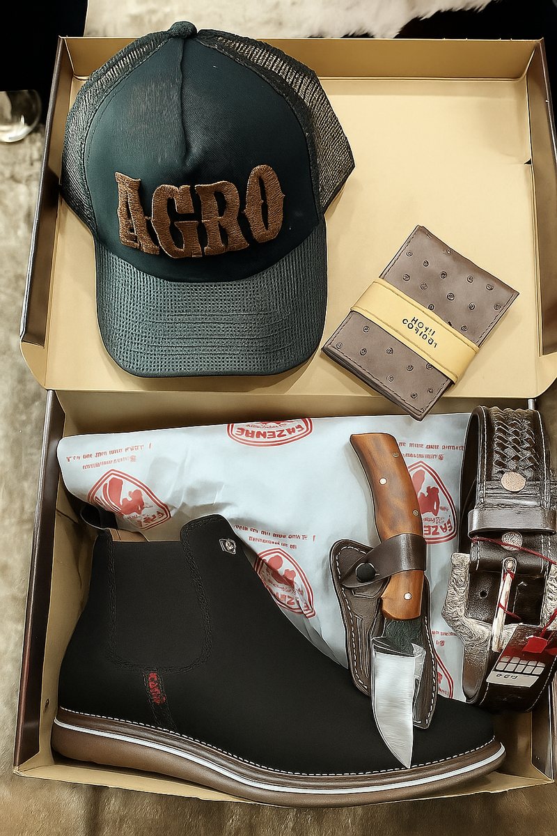 KIT TEXANO OFICIAL ESTILO RESPEITO E ATITUDE